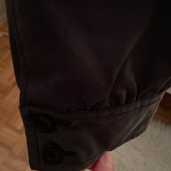 Vintage Navy Blue DKNY Donna Karan New York Utilitarian Belted Trench Coat - Picture 4 of 8